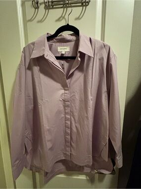 Croft & Barrow Lavender Button-Front Men's Shirt